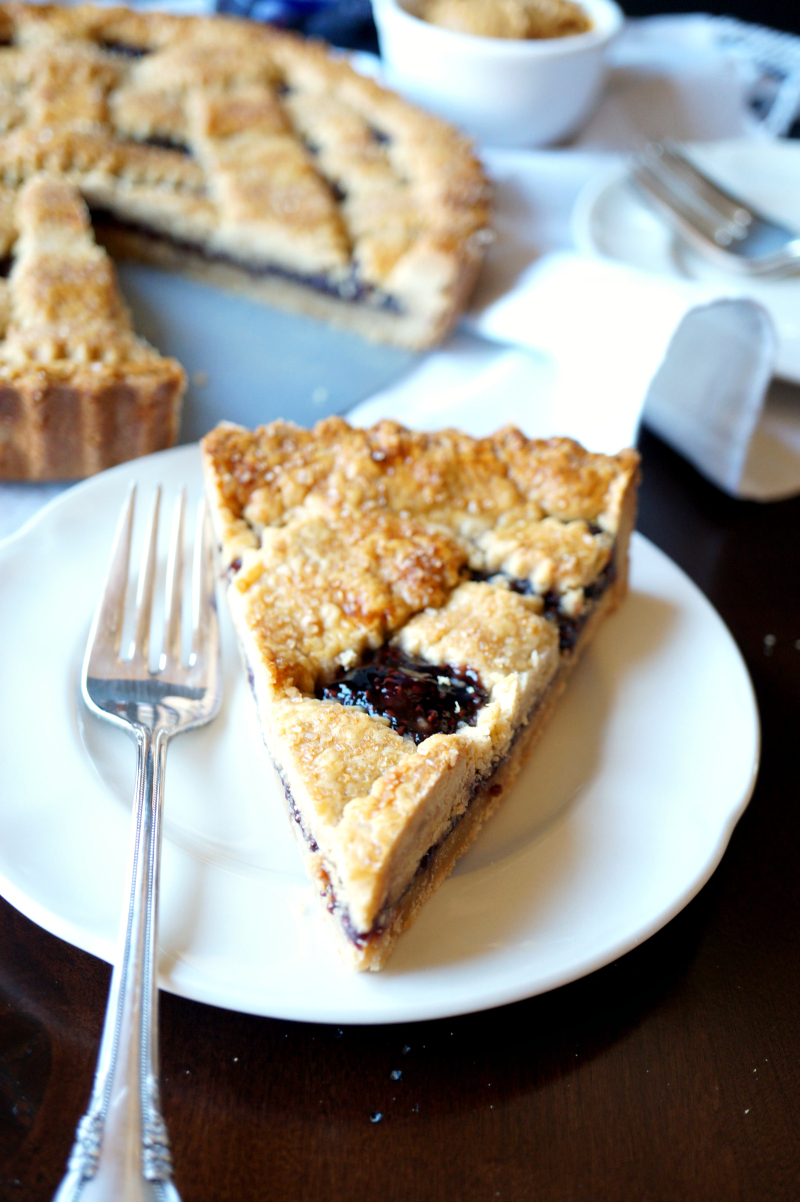 peanut butter & jelly crostata | The Baking Fairy