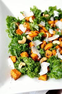 roasted sweet potato kale salad | The Baking Fairy