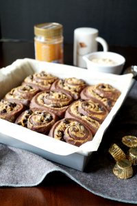 chocolate peanut butter sweet rolls | The Baking Fairy