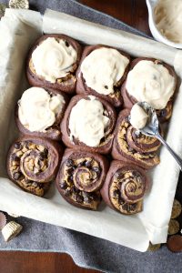 chocolate peanut butter sweet rolls | The Baking Fairy