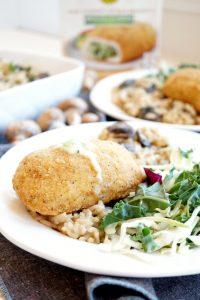 creamy parmesan mushroom risotto | The Baking Fairy