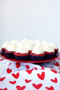 red velvet cupcakes with cream cheese frosting | The Baking Fairy