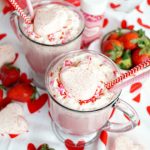 strawberries & cream hot chocolate | The Baking Fairy