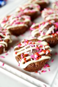 dark chocolate truffle brownie bites | The Baking Fairy