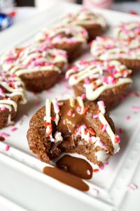 dark chocolate truffle brownie bites | The Baking Fairy