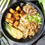 vegan crispy tofu ramen | The Baking Fairy