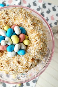 easter nest italian cream cake | The Baking Fairy