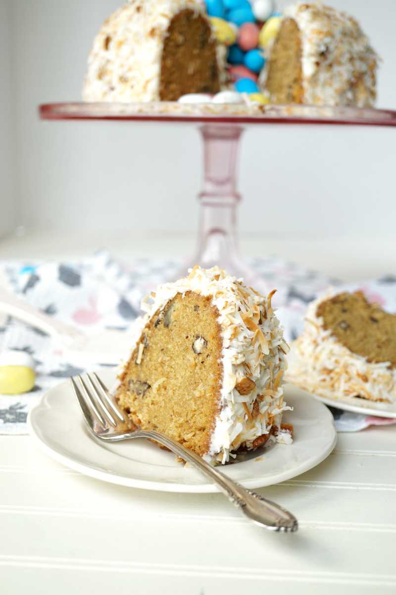 easter nest italian cream cake | The Baking Fairy