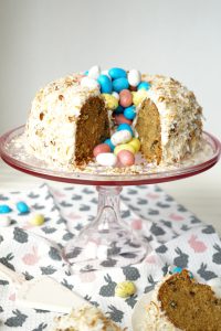 easter nest italian cream cake | The Baking Fairy