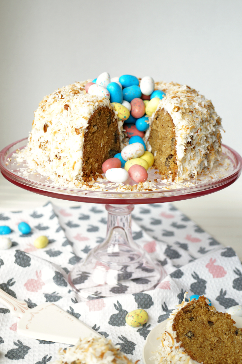 easter nest italian cream cake | The Baking Fairy