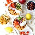 Greek grilled shrimp quinoa bowls | The Baking Fairy