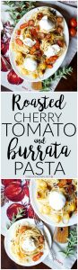 roasted cherry tomato and burrata pasta | The Baking Fairy