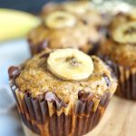 vegan chocolate chip banana muffins | The Baking Fairy