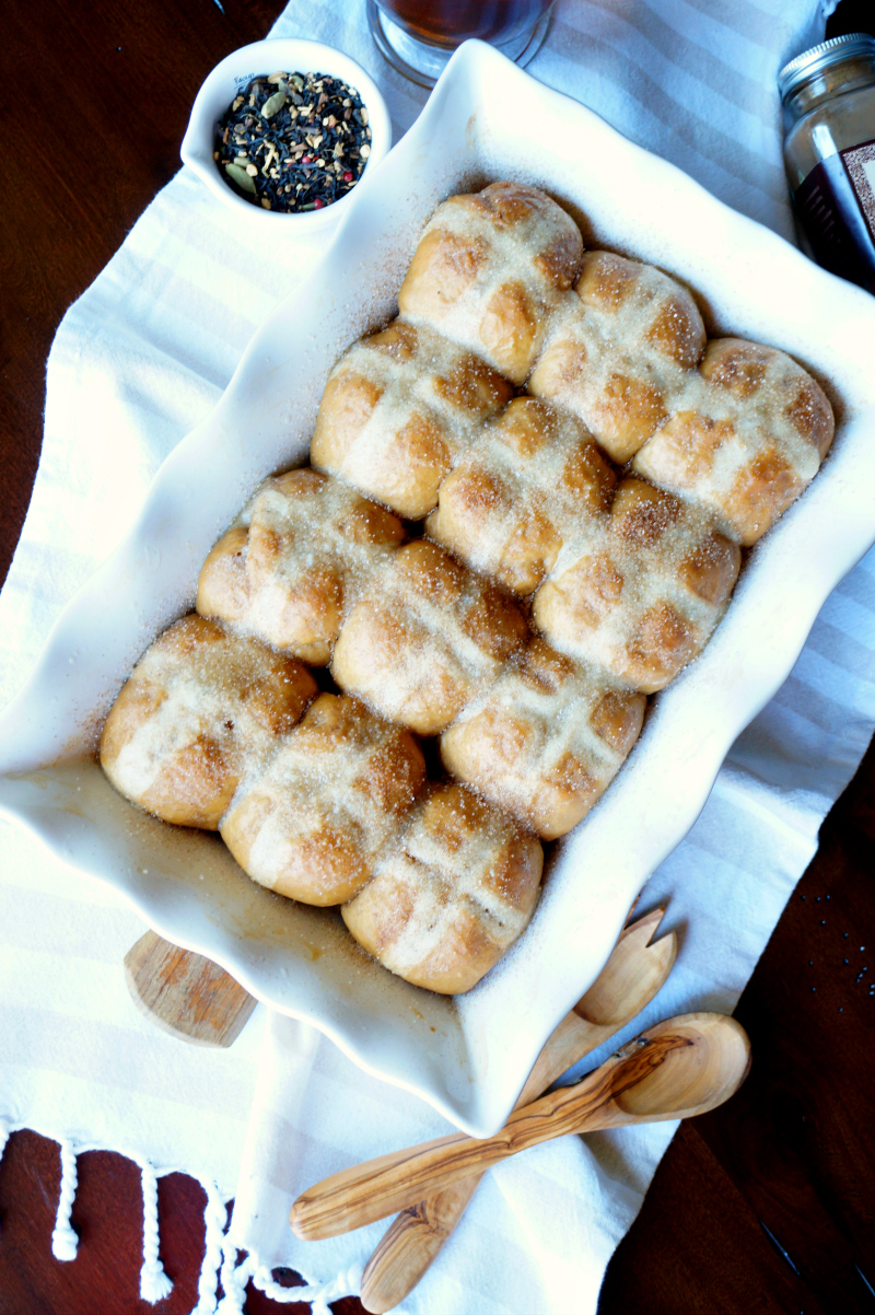 chai spiced hot cross buns | The Baking Fairy