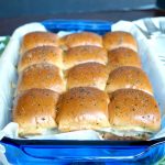 panini-style ham and cheese sliders | The Baking Fairy