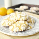 lemon cake mix crinkle cookies | The Baking Fairy