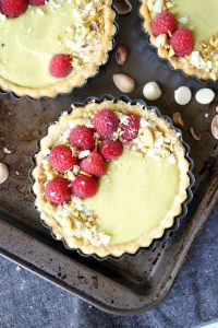 mini raspberry pistachio tartlets | The Baking Fairy