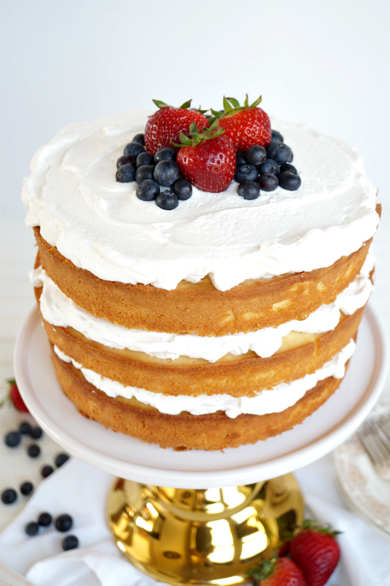 layered tres leches cake | The Baking Fairy