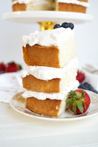 layered tres leches cake | The Baking Fairy