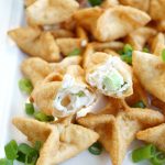 vegan crab cream cheese wontons | The Baking Fairy