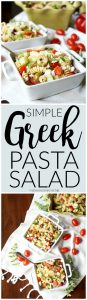 simple Greek pasta salad | The Baking Fairy