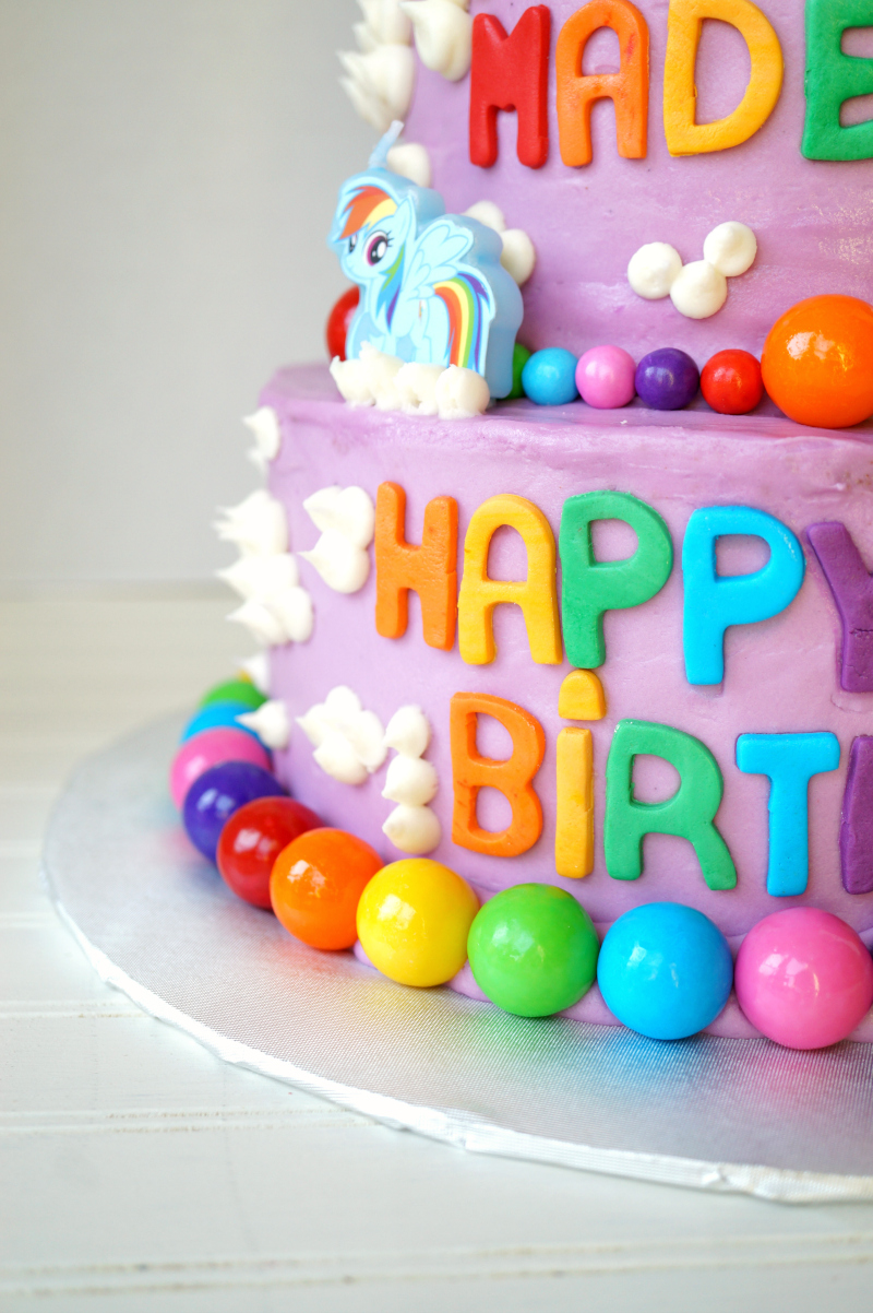 My Little Pony tiered birthday cake | The Baking Fairy