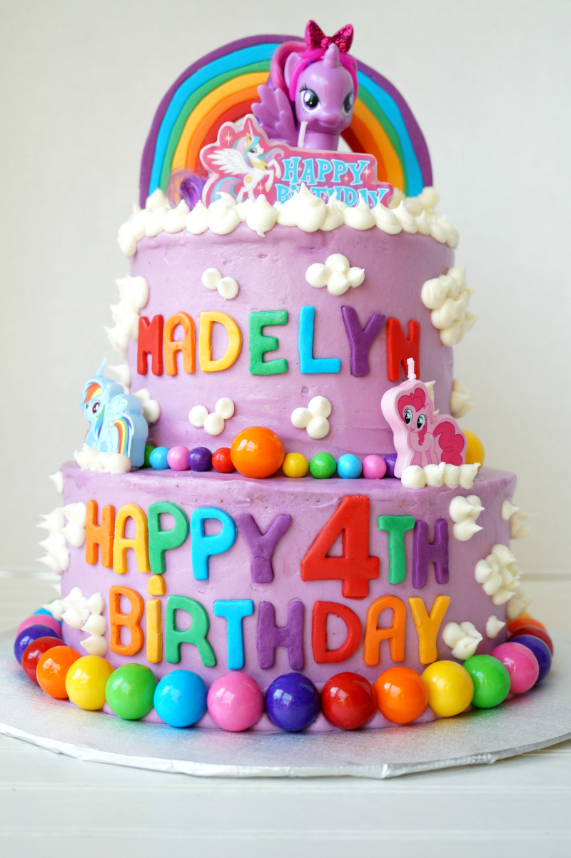 My Little Pony tiered birthday cake | The Baking Fairy