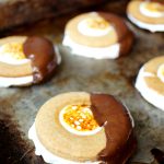 cut-out s'mores sandwich cookies | The Baking Fairy