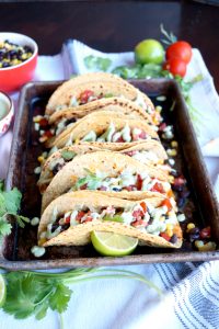 vegan sofritas tacos with cilantro lime cashew cream | The Baking Fairy