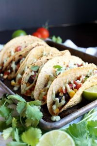 vegan sofritas tacos with cilantro lime cashew cream | The Baking Fairy