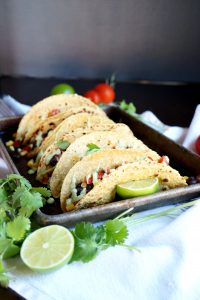 vegan sofritas tacos with cilantro lime cashew cream | The Baking Fairy