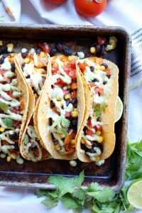 vegan sofritas tacos with cilantro lime cashew cream | The Baking Fairy