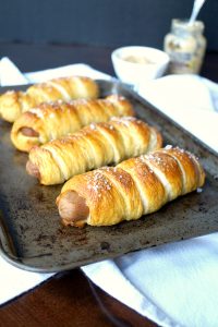 vegan pretzel dogs | The Baking Fairy