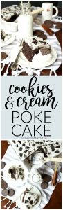 cookies and cream Oreo poke cake | The Baking Fairy