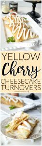 yellow cherry cheesecake turnovers | The Baking Fairy