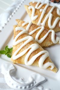 yellow cherry cheesecake turnovers | The Baking Fairy