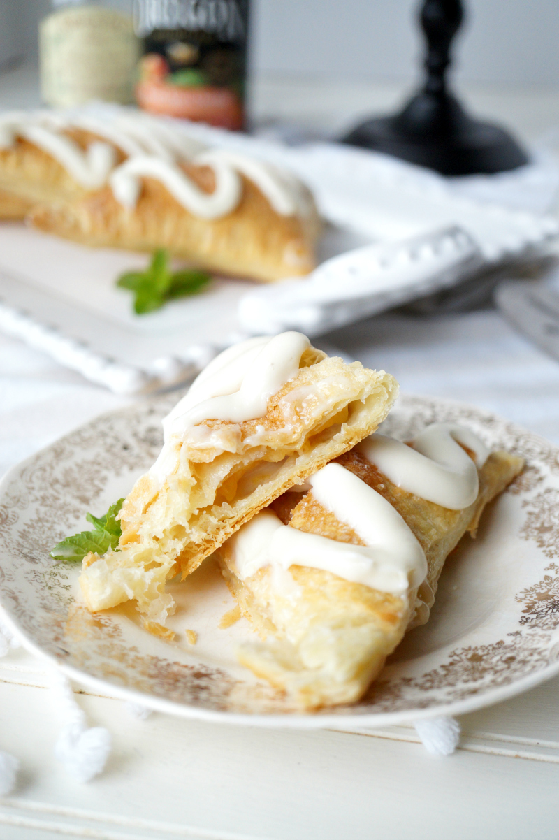 yellow cherry cheesecake turnovers | The Baking Fairy