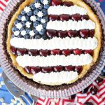 American flag white chocolate cheesecake | The Baking Fairy