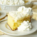 lemon white chocolate poke cake | The Baking Fairy