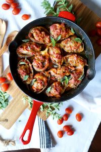 mini stuffed eggplant parmesan | The Baking Fairy