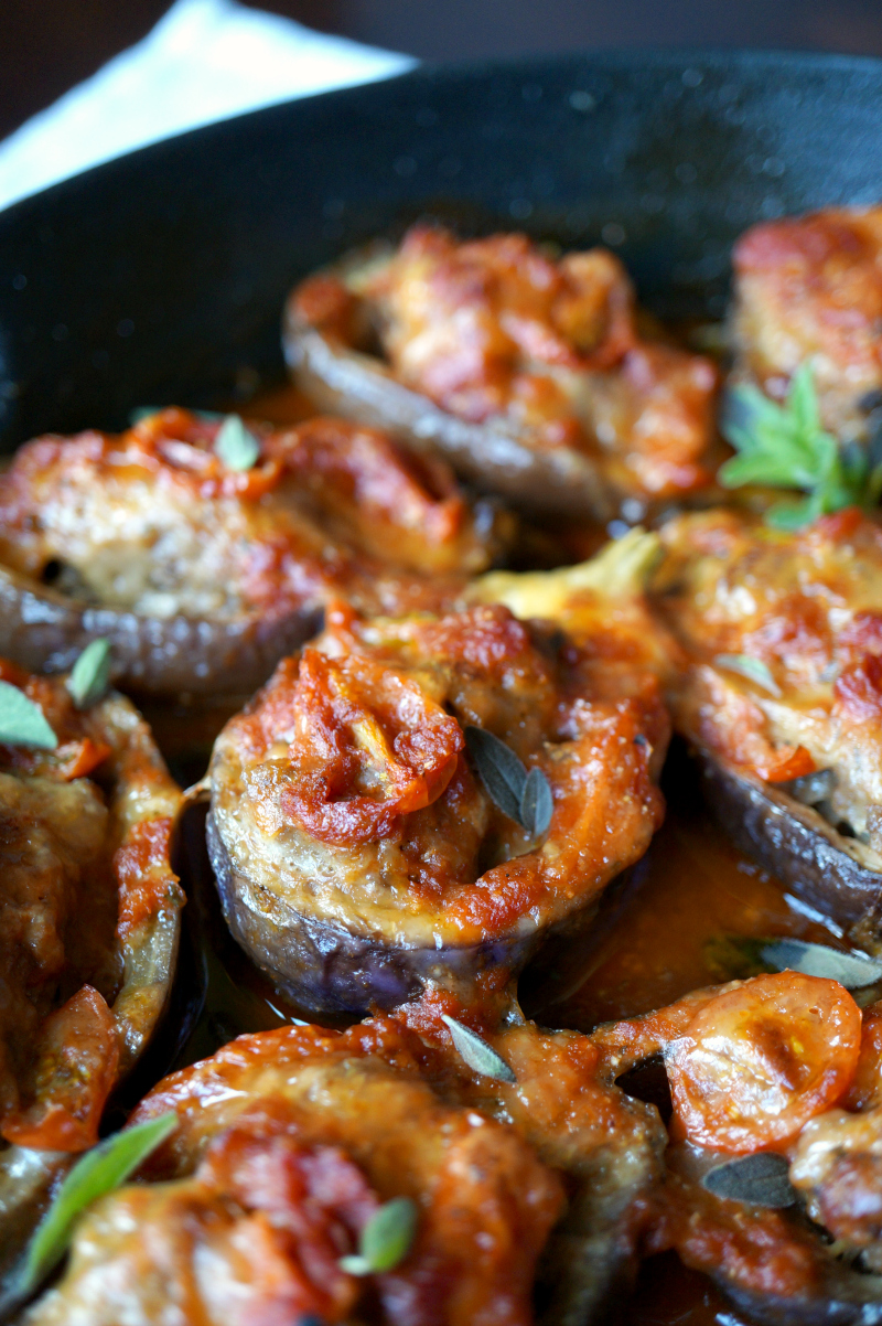 mini stuffed eggplant parmesan | The Baking Fairy