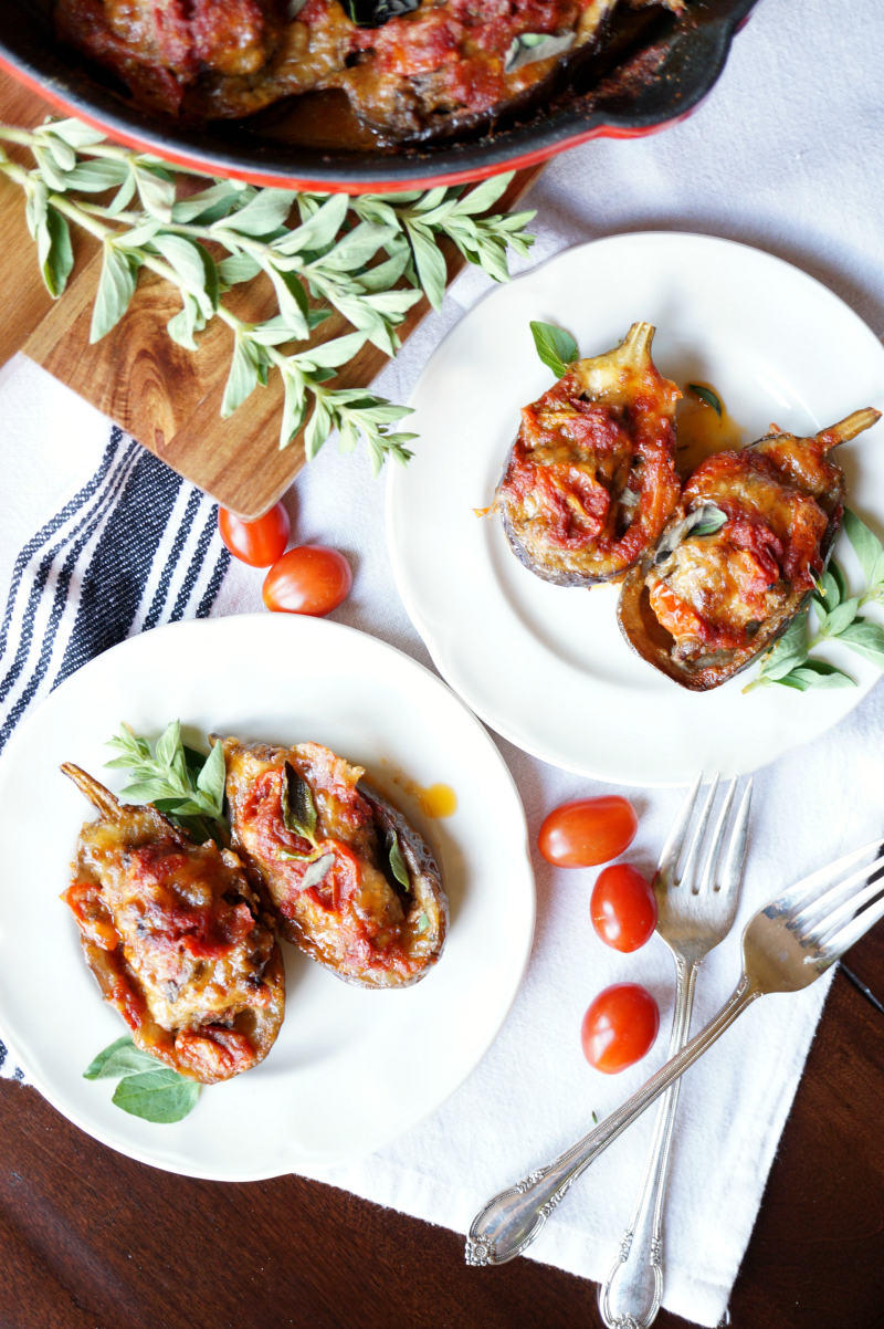 mini stuffed eggplant parmesan | The Baking Fairy