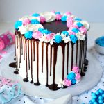 gender reveal piñata cake | The Baking Fairy