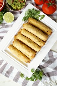 vegan jackfruit & potato taquitos | The Baking Fairy