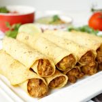 vegan jackfruit & potato taquitos | The Baking Fairy