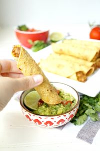 vegan jackfruit & potato taquitos | The Baking Fairy