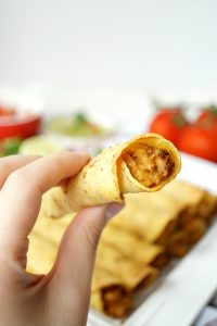 vegan jackfruit & potato taquitos | The Baking Fairy