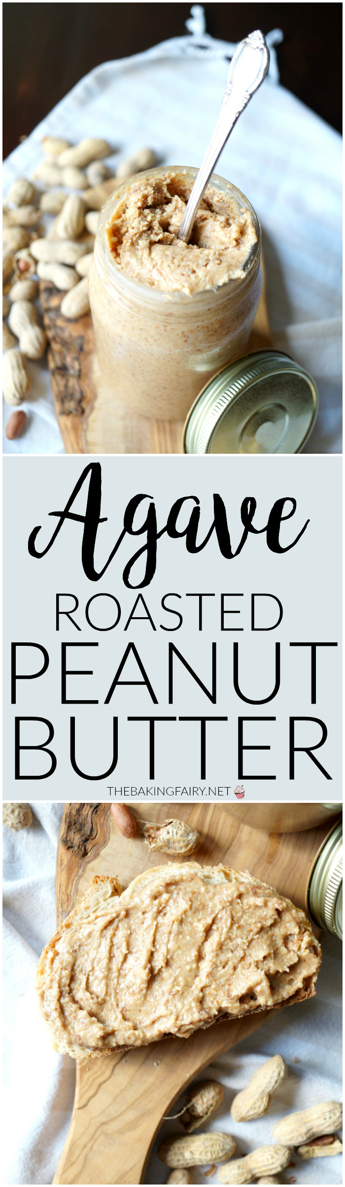 agave roasted peanut butter | The Baking Fairy