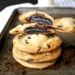 vegan oreo-stuffed chocolate chip cookies | The Baking Fairy