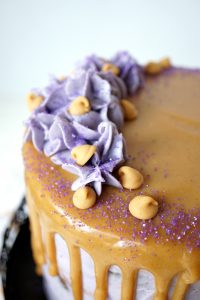 peanut butter & jelly layer cake | The Baking Fairy